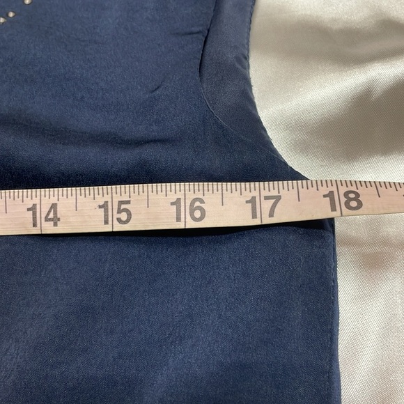 Limited Edition 2010 BCBGMaxAzria Runway Studded Navy Belted Sheath Asymmetrical - Picture 7 of 15